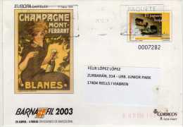 952-  Carta Entero Postal Barnafil 2003 Mont Ferrant - 1931-....