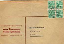 953 -  Carta Zurich 1947 Suiza - Storia Postale