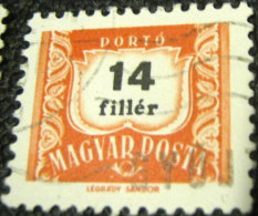 Hungary 1958 Postage Due 14f - Used - Postage Due