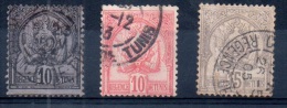 160529012 - TUNISIE Régence De Tunis 12 23 24 2nd Choix - Used Stamps