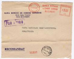 Bucuresti 1989 - Banca Romana De Comert Exterior - Air Mail EMA Affrancatura Meccanica Meter Freistempel - Machines à Affranchir (EMA)