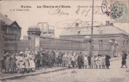 Avion (62)  La Mairie Et L ´ Ecole   CPA 1906 - Avion