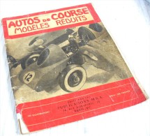 Plans De Modèles Réduits D’Autos De Course / Maurice BAYET / Éditions "Publications M.R.A.", à Paris En 1948 - Modélisme