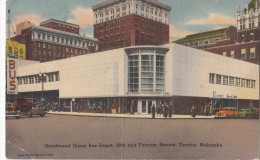 C1950 GREYHOUND UNION BUS DEPOT 18TH AND FARNAM STREETS - Omaha