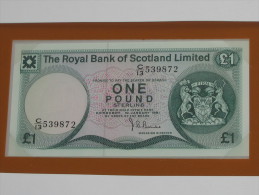 1 One Pound 1981 - ECOSSE - Scotland - Billet Neuf - UNC  !!! **** ACHAT IMMEDIAT *** - 1 Pound