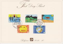 Belgium First Day Sheet 2010-10 Save The Earth - Fete Du Timbre - Feest  Van Postzegel  Mi 4061-4065 - Post Office Leaflets