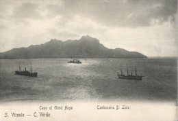 (3322 SF) (very Old Postcard)  Cap Vert - Cabo Verde Island - S Vicente With Ship - Cap Verde