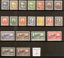 Tunisie 161 à 180 * Côte 180 € - Unused Stamps