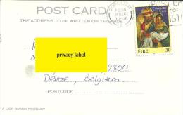 Eire 1981 Corcaigh >> Deinze B / Noël Christmas - Cartas & Documentos