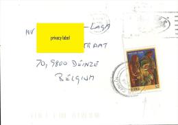 Eire 1999 Cabhan >> Deinze B / Noël Christmas - Storia Postale