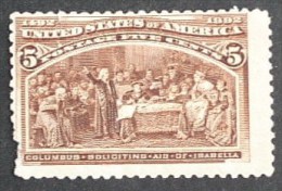 Columbian Stamps SC#234 MNG 1893 P/MPH - Neufs