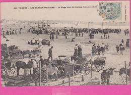 CP 85 - Les Sables D´Olonne - La PLAGE JOUR De COURSES Très Animée - Les Essarts