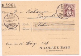 B74 - CHUR - 1898 - - Cartas & Documentos