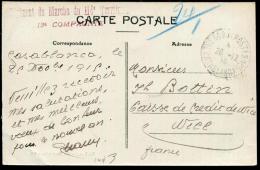 MAROC - CPA EN FM, C.S. " Regiment De Marche Du 114e Territorial..... ", OBL. TRESOR ET POSTES N° 5 LE 26/12/1916 - TB - Usati