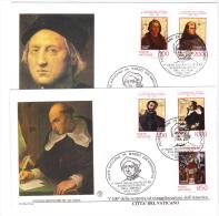 CC36 - VATICANO , La Serie N. 923/927 Su FDC  Annullo Speciale - Christophe Colomb