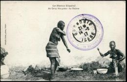 MAROC - CPA EN FM, CACHET SPECIAL " 9e GROUPE D'ARTILLERIE DE ...... ", OBL. TRESOR ET POSTES / MEKNES LE 2/2/1917 - TB - Storia Postale