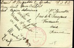 MAROC - CPA EN FM, CACHET SPECIAL " 8e REGIMENT DE SPAHIS ", DE BOU-DENIB LE 12/3/1925 - TB - Cartas & Documentos