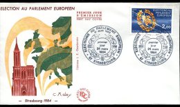 FDC 24/03/84 : Election Au Parlement Européen, Strasbourg 1984 - EU-Organe