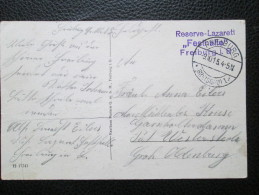 Cachet  RESERVE LAZARETT FESTHALLE FREIBURG I B - 1915 - Andere & Zonder Classificatie