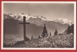 AVS-018  La Creusaz, Massif Du Trient, AiguilleVErte Et Mont-Blanc. Non Circulé - Trient