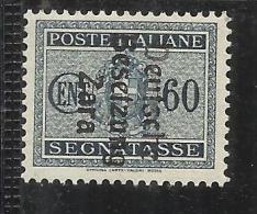 ZARA OCCUPAZIONE TEDESCA 1943 SEGNATASSE TAXES TASSE CENT. 60 MNH - Ocu. Alemana: Zara