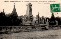 BEAUNE La ROLANDE Monument Commémoratif De La Bataille Du 28/11/1870   Carte En Bon état - Beaune-la-Rolande