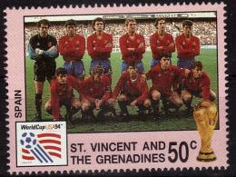 SAINT VINCENT  N ° 2097  * *  (  Espagne )    Cup 1994 Football  Soccer Fussball - 1994 – Estados Unidos