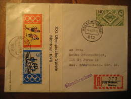 Weilheim Oberbay 1977 HOCKEY FIELD ROWING Olympic Games Olympics Montreal Canada Germany Block Cover - Hockey (Veld)