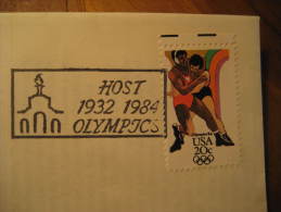 Los Angeles 1984 WRESTLING Lutte Olympic Games Olympics USA Cancel Stamp Cover - Wrestling