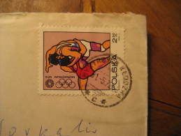 Bystrzyca Kloozka 1972 WRESTLING Lutte Olympic Games Olympics Munchen Germany Poland Stamp On Cover To Sweden - Wrestling