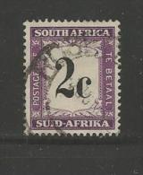 RSA 1961 Used Stamps Postage  Due  New Currency 2c Violet 45 - Impuestos