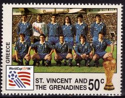 SAINT VINCENT  N ° 2117  * *  (  Grece )    Cup 1994 Football  Soccer  Fussball - 1994 – Estados Unidos