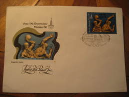 Moscow 1978 WATER POLO Waterpolo Water-polo Olympic Games Olympics 1980 Russia USSR CCCP Fdc Cover - Wasserball