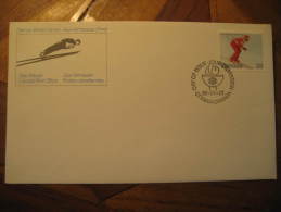 Ottawa 1980 SKI JUMPING Jump Skiing Winter Olympic Games Olympics Lake Placid USA Canada Fdc Cover - Salto