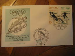 Munchen 1971 SKI JUMPING Jump Skiing Winter Olympic Games Olympics Sapporo 1972 Japan Nippon Germany Cover - Jumping