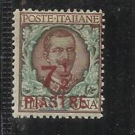 LEVANTE COSTANTINOPOLI 1922 7-1/2 MEZZO PIASTRE SU LIRE 1 MH - Bureaux D'Europe & D'Asie