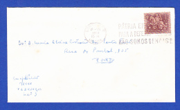 ENVELOPPE -- CACHET . CORREIOS II . LISBOA - 21.VI.1961 - Covers & Documents