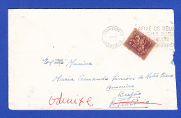 ENVELOPPE -- CACHET . CORREIOS II . LISBOA 2 - 7.VI.1963 - Covers & Documents