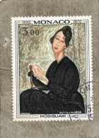 MONACO : MODIGLIANI, Portrait De "Dédie" : Peintre Et Un Sculpteur Italien  - Peintre Figuratif - Art - Peinture - Used Stamps