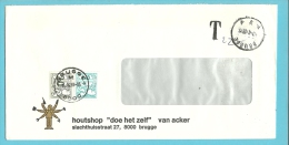 Ongefrankeerde Brief Stempel BRUGGE A/X,getaxeerd (taxe) Met TX 67+72 Met Stempel BRUGGE 1 - Brieven En Documenten