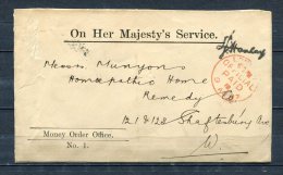 Great Britain 1897 Cover To London  On Her Majesty's Service - Stamped Stationery, Airletters & Aerogrammes