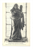 Cp, Peintures Et Tableaux, Sttue De La Vierge - Eglise St-Julien-le-Pauvre - Sculpturen