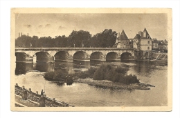 Cp, 86, Châtellerault, Le Pont Henri IV, écrite - Chatellerault