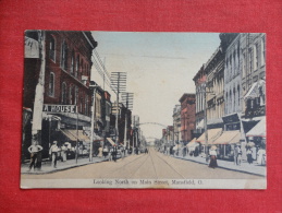 Mansfield Ohio Main Street 1910 Cancel  Ref  1098 - Otros & Sin Clasificación