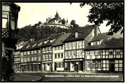 Wernigerode  Harz  -  "Schöne Ecke" Mit Blick Auf Feudalmuseum  -  Ansichtskarte Ca. 1958   (2460) - Wernigerode