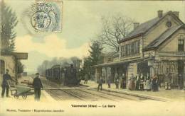 CPA (60)  VAUMOISE La Gare - Vaumoise