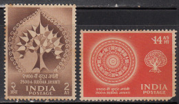 MNH India 1956, Set Of 2, Buddha Jayanthi. Religion Bhuddism, As Scan - Nuevos