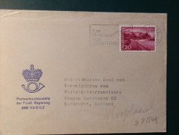 37/549  LETTRE  LIECHTENSTEIN - Cartas & Documentos