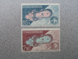 TCHECOSLOVAQUIE-YT N°PA 59**/60** - Espace, Vostok V Et VI, Bikovski, Terechkova. N Sans Ch - Corréo Aéreo