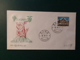 37/555 FDC  ITALIE - Bergsteigen